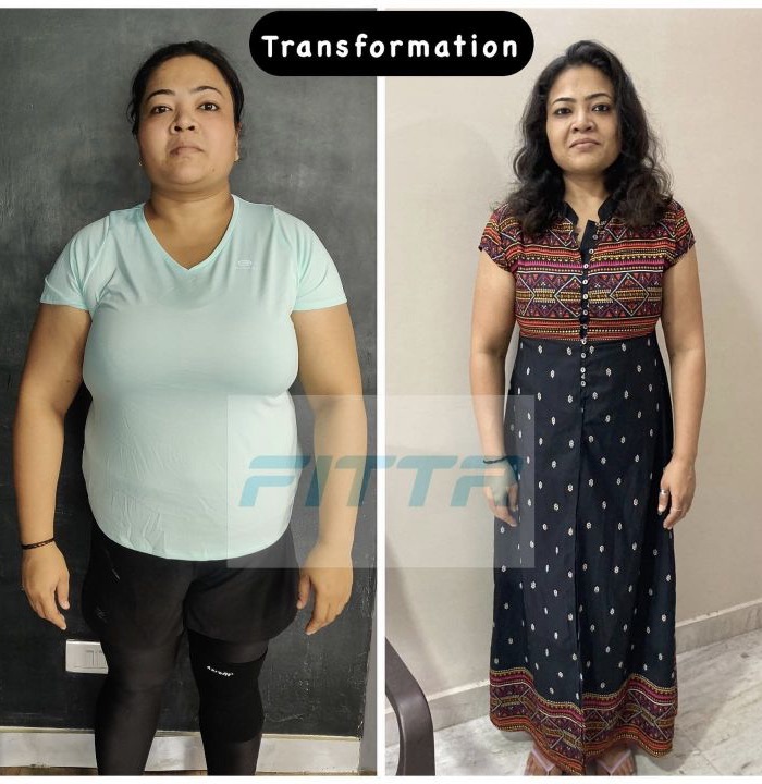 Farbeena's authentic FitWithNash before-and-after journey